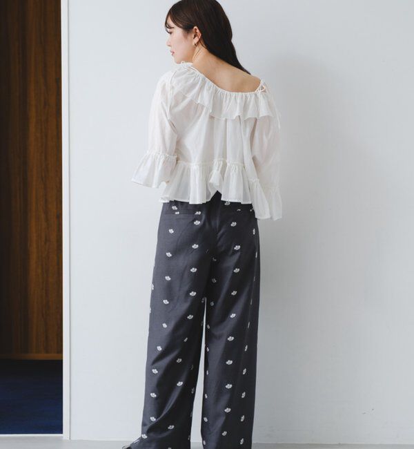  「バタフライフリルブラウス」|シャツ・ブラウス|