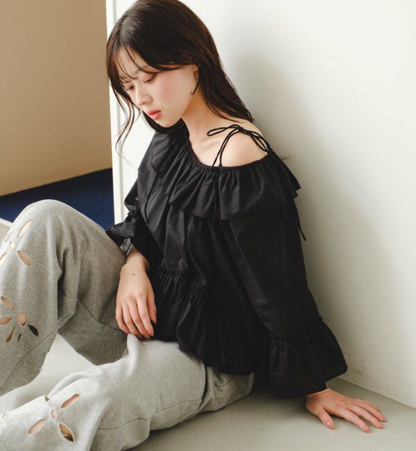  「バタフライフリルブラウス」|シャツ・ブラウス|