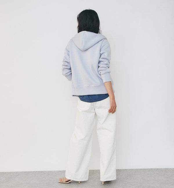  「【WEB限定/キレイめ上品】スポンジダンボールZIPパーカーカットソー」|パーカー|