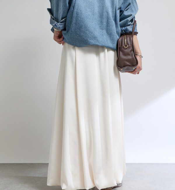  「【美シルエット】サテンバルーンスカート」|スカート|