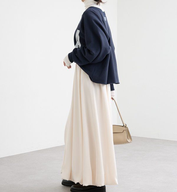  「【美シルエット】サテンバルーンスカート」|スカート|