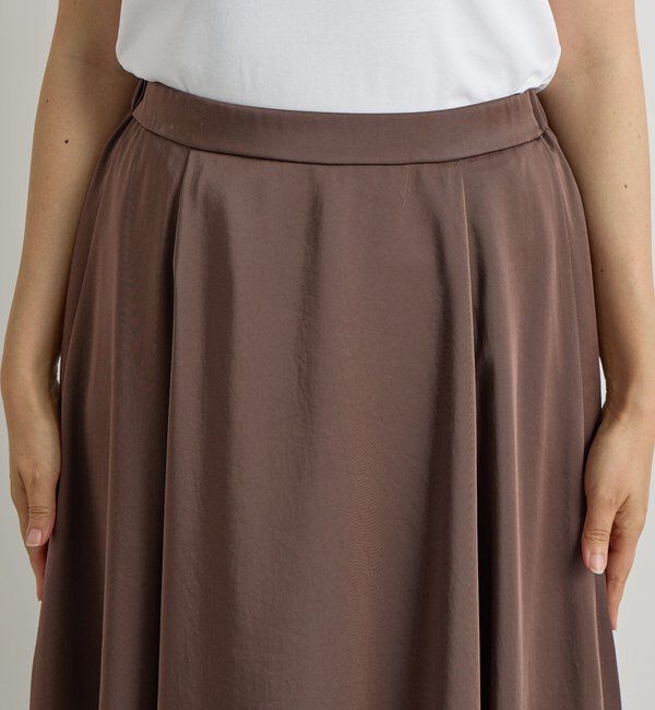  「【美シルエット】サテンバルーンスカート」|スカート|
