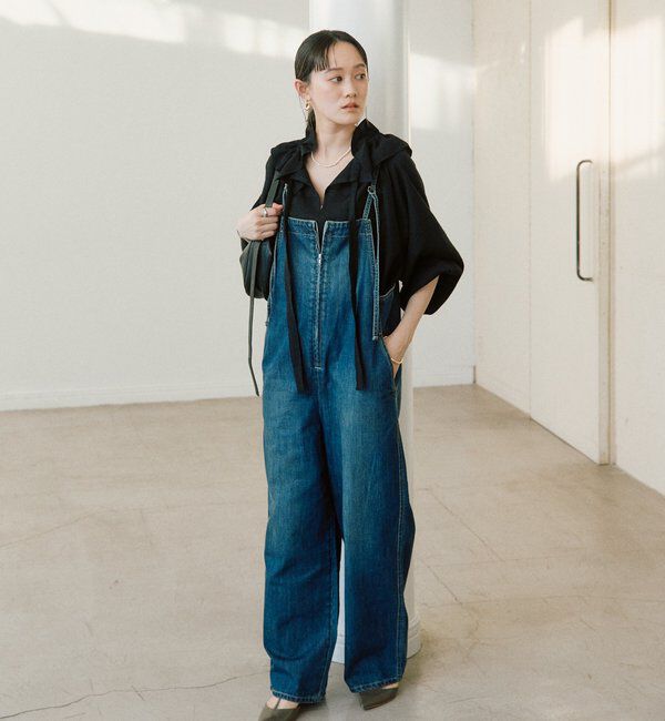  「【顔まわり華やか】リネンライクフリルカラーブラウス」|シャツ・ブラウス|