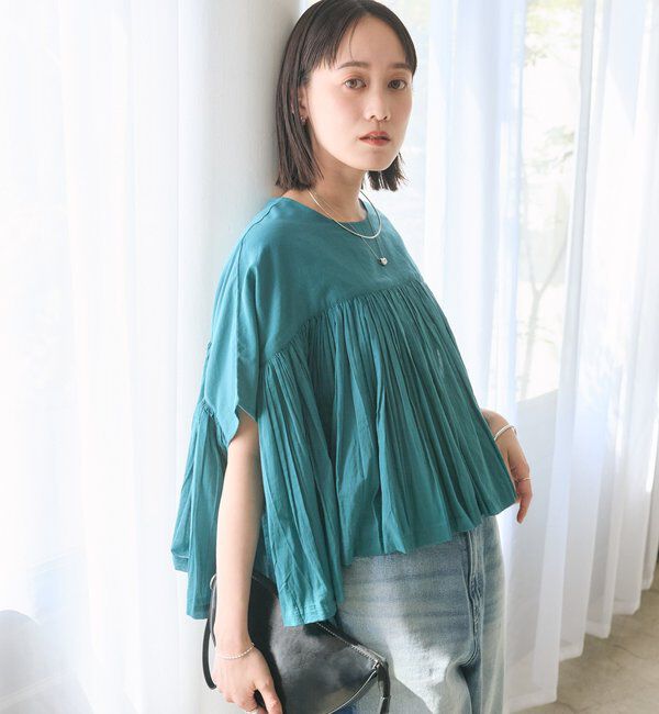  「予約【着映え】ギャザーボリュームブラウス」|シャツ・ブラウス|