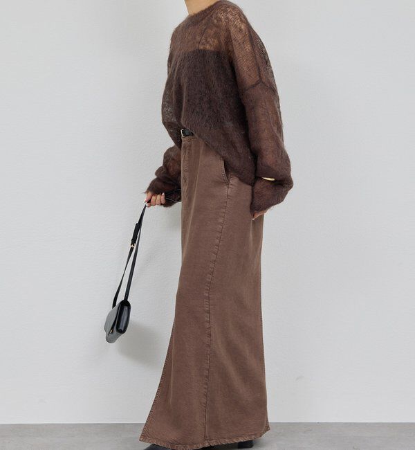  「【セットアップ対応】リヨセルスリットスカート」|スカート|