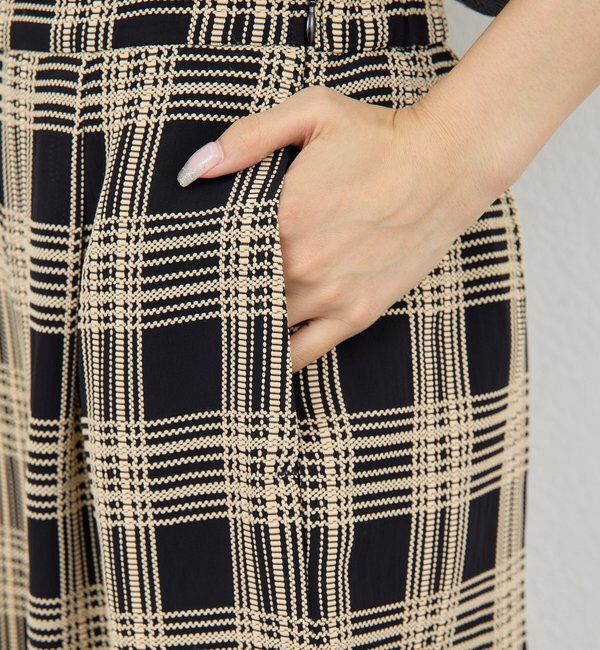  「ステッチチェックパンツ」|チノ|