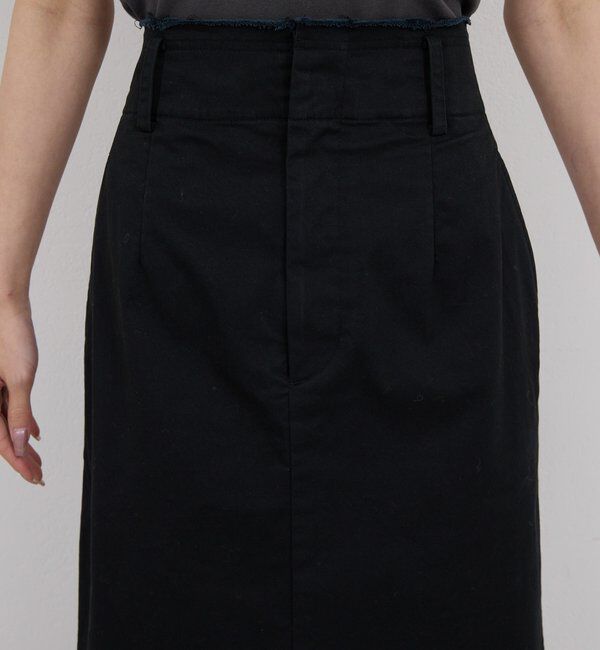  「【CHIKAコラボサイズ】チノストレッチスカート」|スカート|