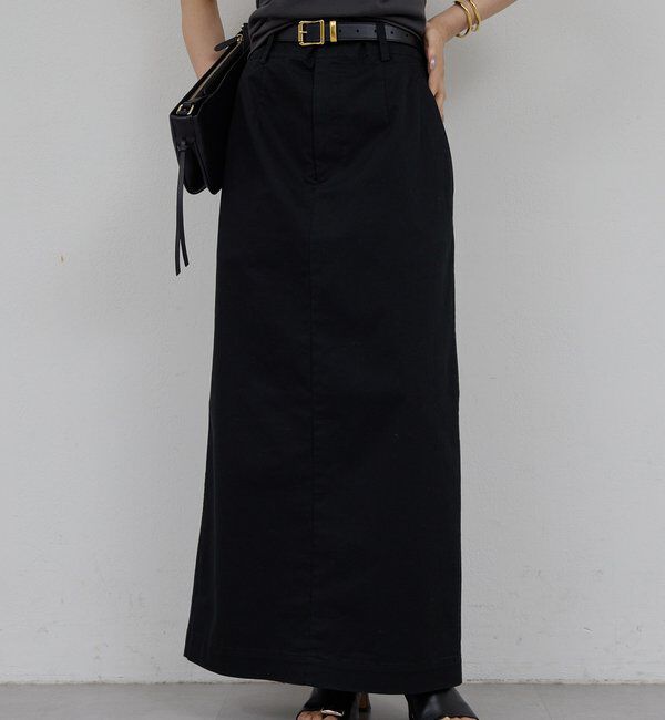  「【CHIKAコラボサイズ】チノストレッチスカート」|スカート|