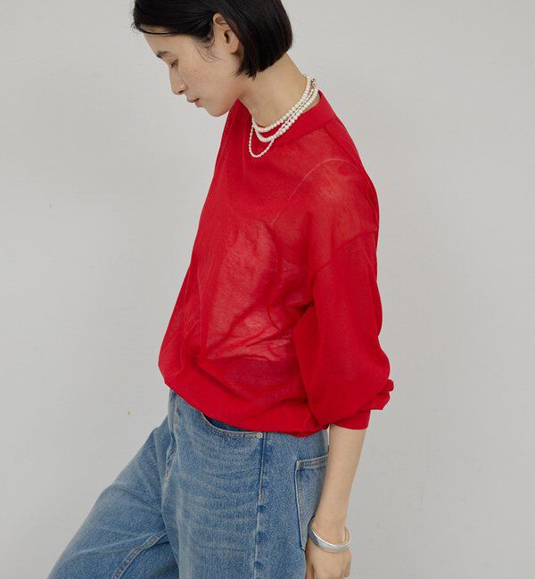  「コットンシアーニット」|ニット・セーター|