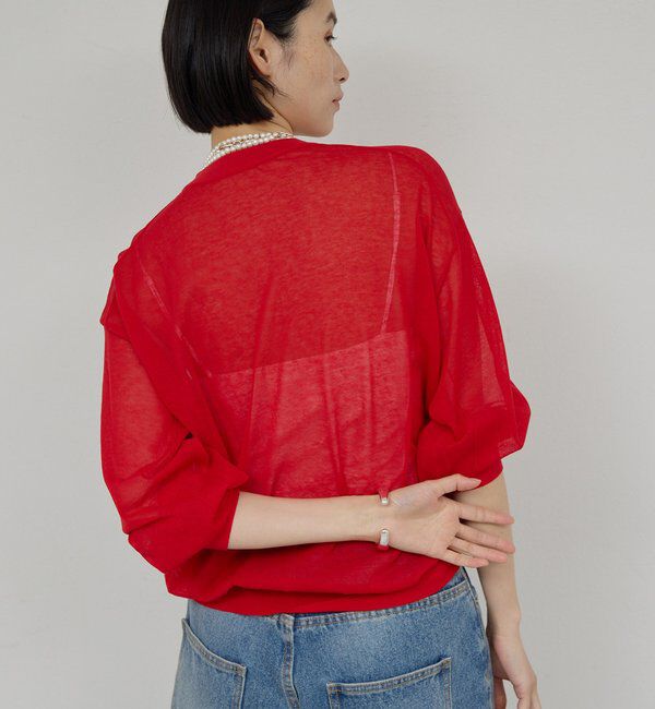  「コットンシアーニット」|ニット・セーター|