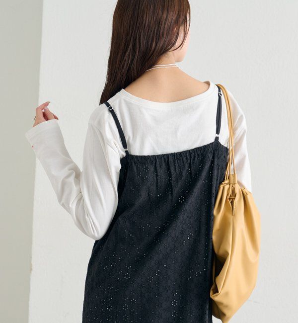  「フラワー刺繍キャミワンピース」|ワンピース|