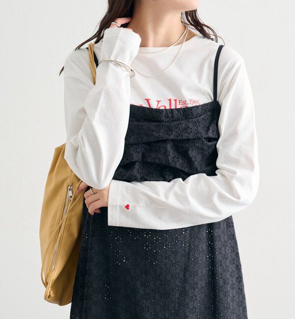  「フラワー刺繍キャミワンピース」|ワンピース|