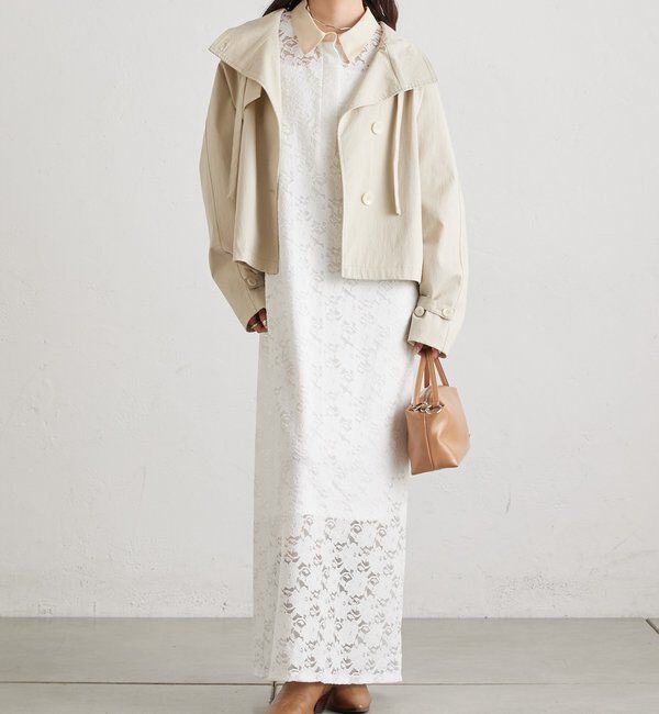  「襟付きレースワンピース」|ワンピース|