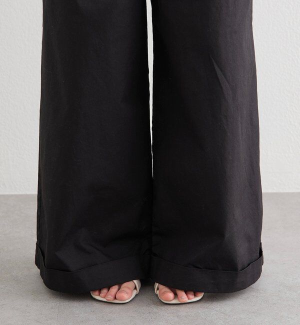  「ワイドベルトタックパンツ」|チノ|