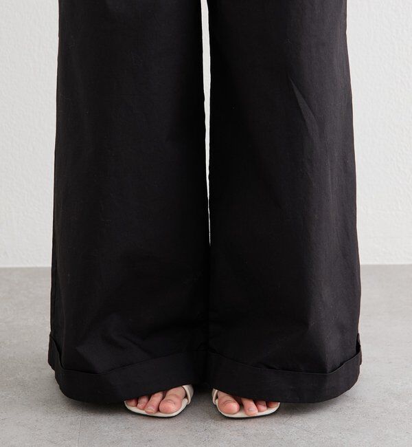  「ワイドベルトタックパンツ」|チノ|