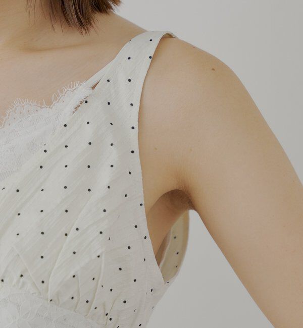  「ランジェリーレイヤードサテンペプラムキャミ」|シャツ・ブラウス|