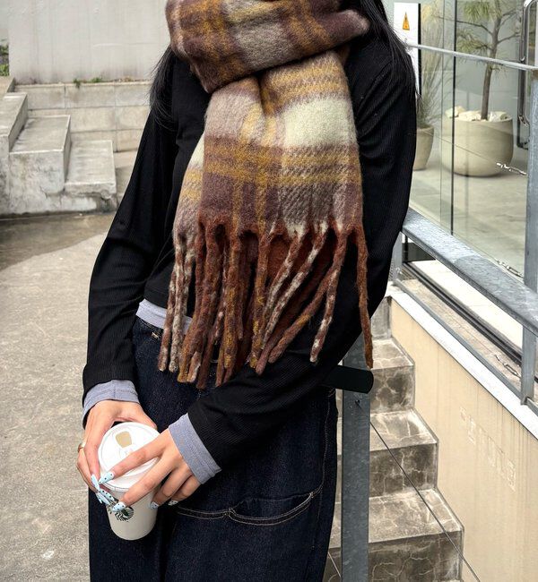  「SLOPPYリバーシブルチェックマフラー」|マフラー|