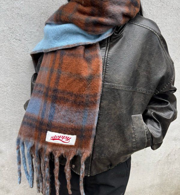  「SLOPPYリバーシブルチェックマフラー」|マフラー|