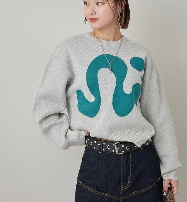  「【COOPER】Mgロゴジャガードニット」|ニット・セーター|