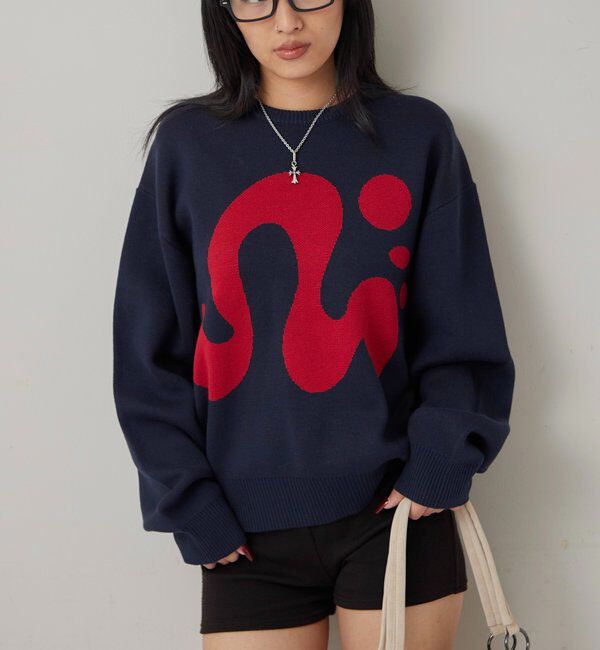  「【COOPER】Mgロゴジャガードニット」|ニット・セーター|