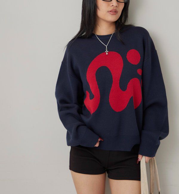  「【COOPER】Mgロゴジャガードニット」|ニット・セーター|