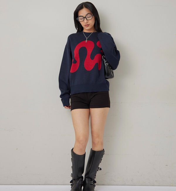  「【COOPER】Mgロゴジャガードニット」|ニット・セーター|