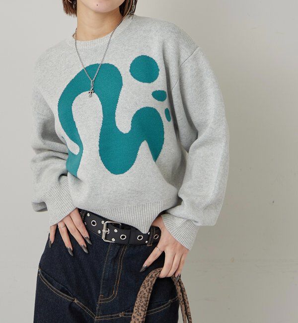  「【COOPER】Mgロゴジャガードニット」|ニット・セーター|