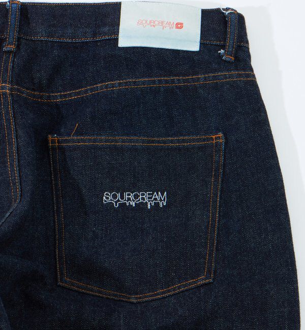  「【Sourcream】セルビッチデニムパンツ」|デニム|