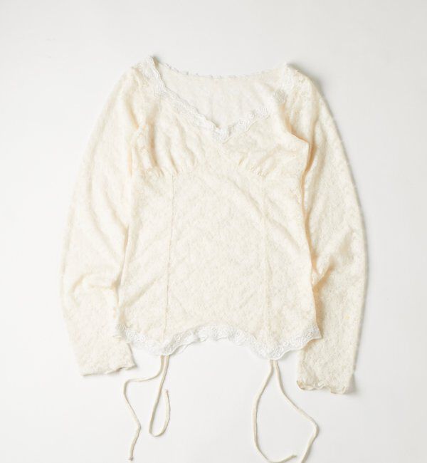  「レースガータートップス」|Tシャツ・カットソー|