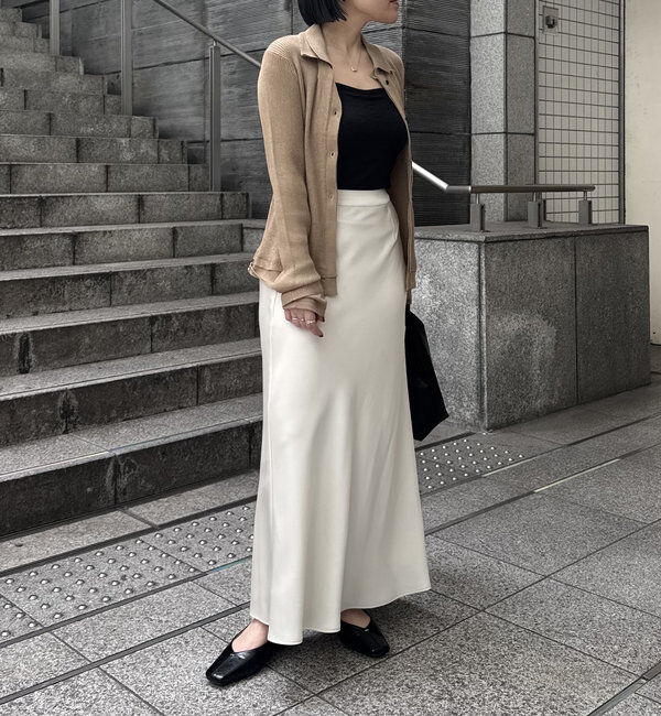  「【サイズ展開あり・新色/ブラウン】バイアススカート」|スカート|