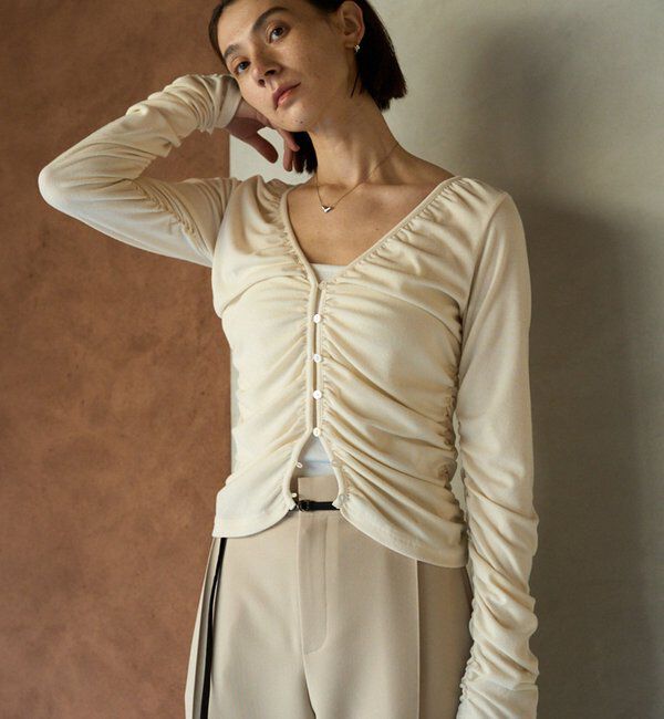  「パイピングドレープカーディガン」|Tシャツ・カットソー|