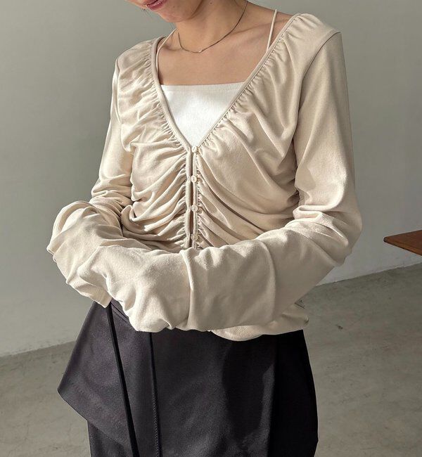  「パイピングドレープカーディガン」|Tシャツ・カットソー|