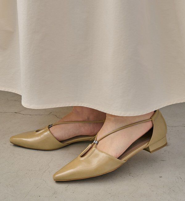  「クロスストラップフラットシューズ」|その他|