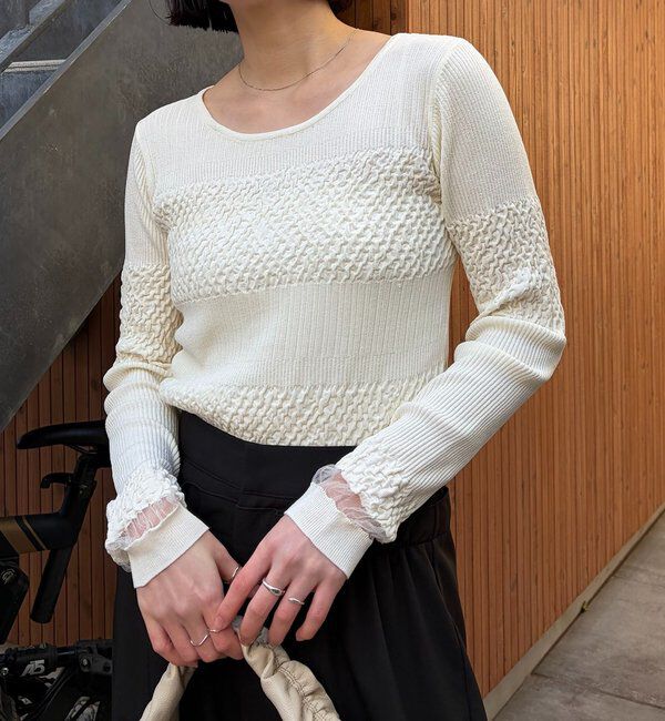  「シャーリングニット」|ニット・セーター|