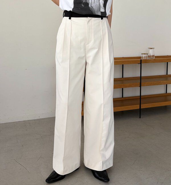  「〈C.L〉バイカラーウエストパンツ」|チノ|