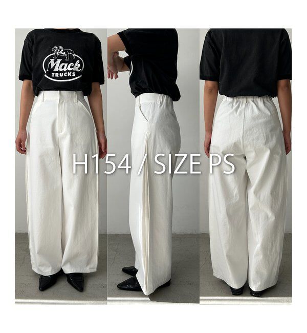  「【低身長サイズあり】サイドタックパンツ」|チノ|