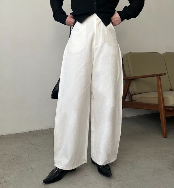  「【低身長サイズあり】サイドタックパンツ」|チノ|