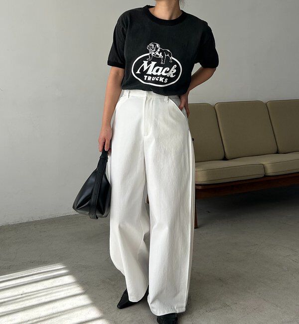  「【低身長サイズあり】サイドタックパンツ」|チノ|