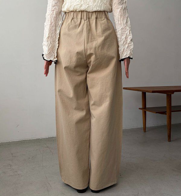  「【低身長サイズあり】サイドタックパンツ」|チノ|