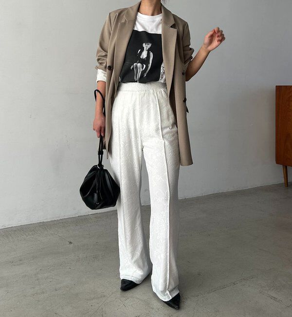  「レースフレアパンツ」|チノ|