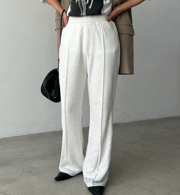  「レースフレアパンツ」|チノ|