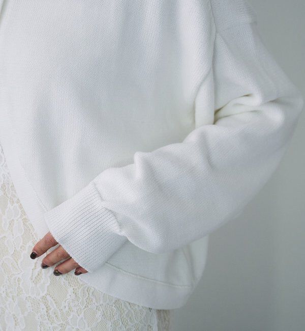  「2WAYラウンドショートプルオーバー」|ニット・セーター|