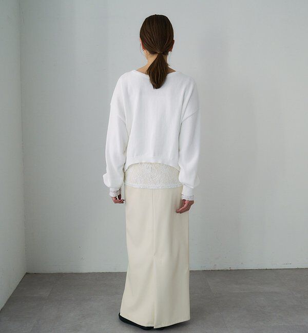  「2WAYラウンドショートプルオーバー」|ニット・セーター|