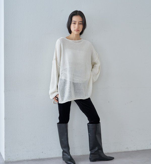  「リネンオーバーニット」|ニット・セーター|