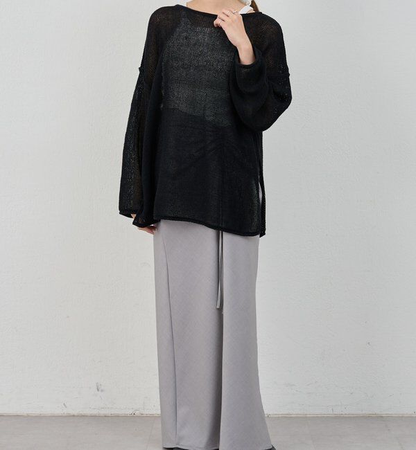  「リネンオーバーニット」|ニット・セーター|