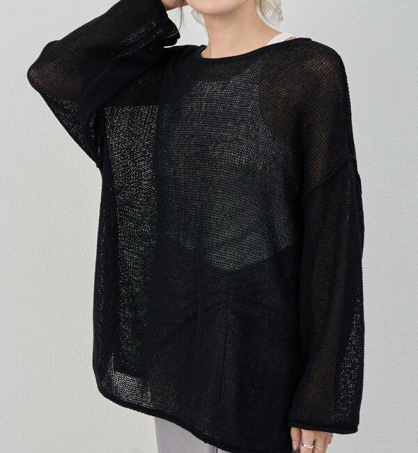  「リネンオーバーニット」|ニット・セーター|