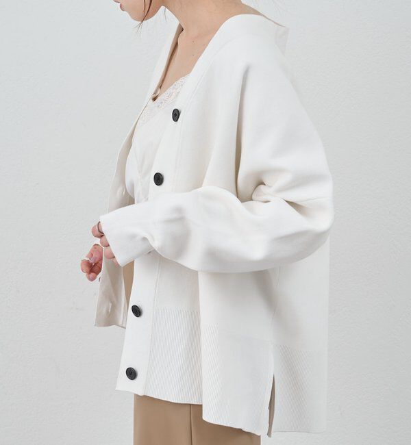  「コットンスムースカーディガン」|カーディガン|