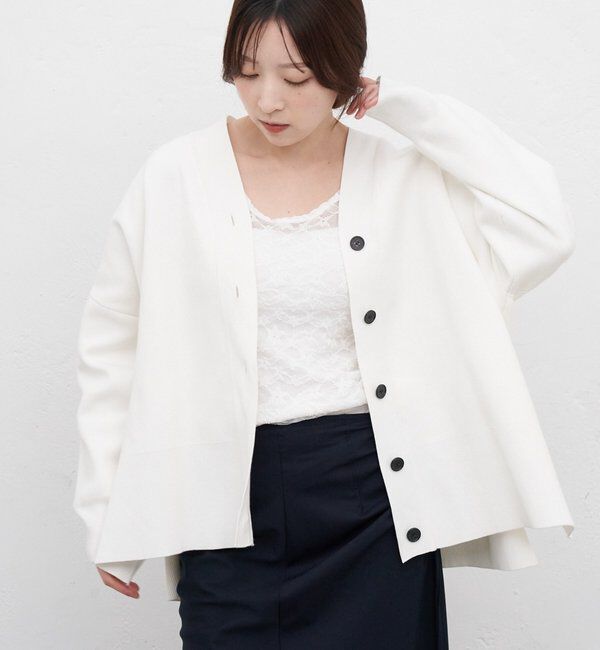  「コットンスムースカーディガン」|カーディガン|