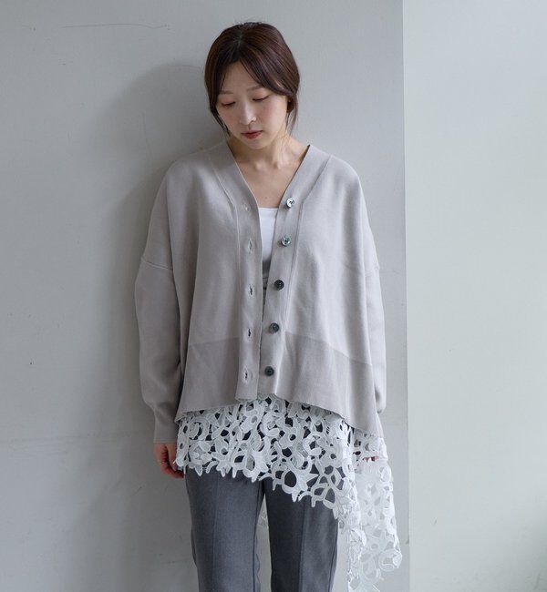  「コットンスムースカーディガン」|カーディガン|