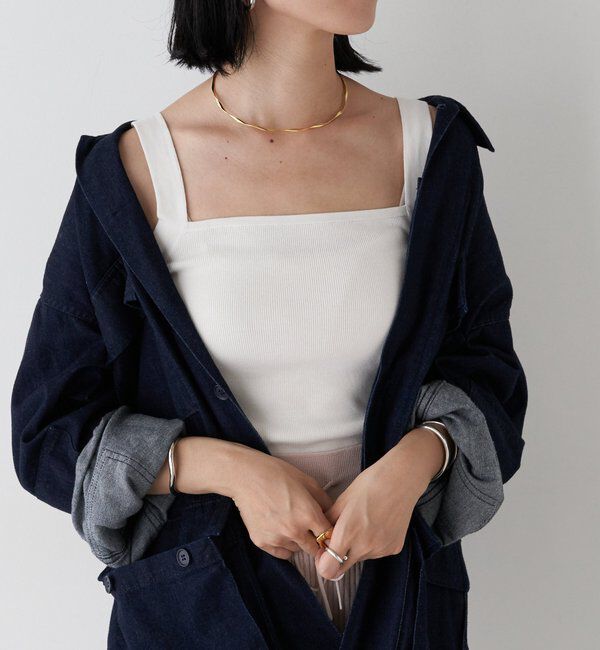  「総針ニットキャミソール」|ニット・セーター|